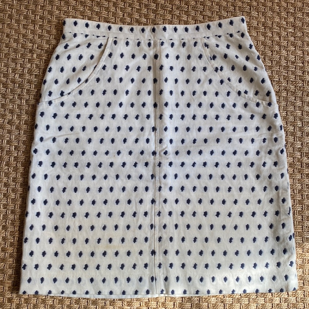 APC crème color skirt with black spots